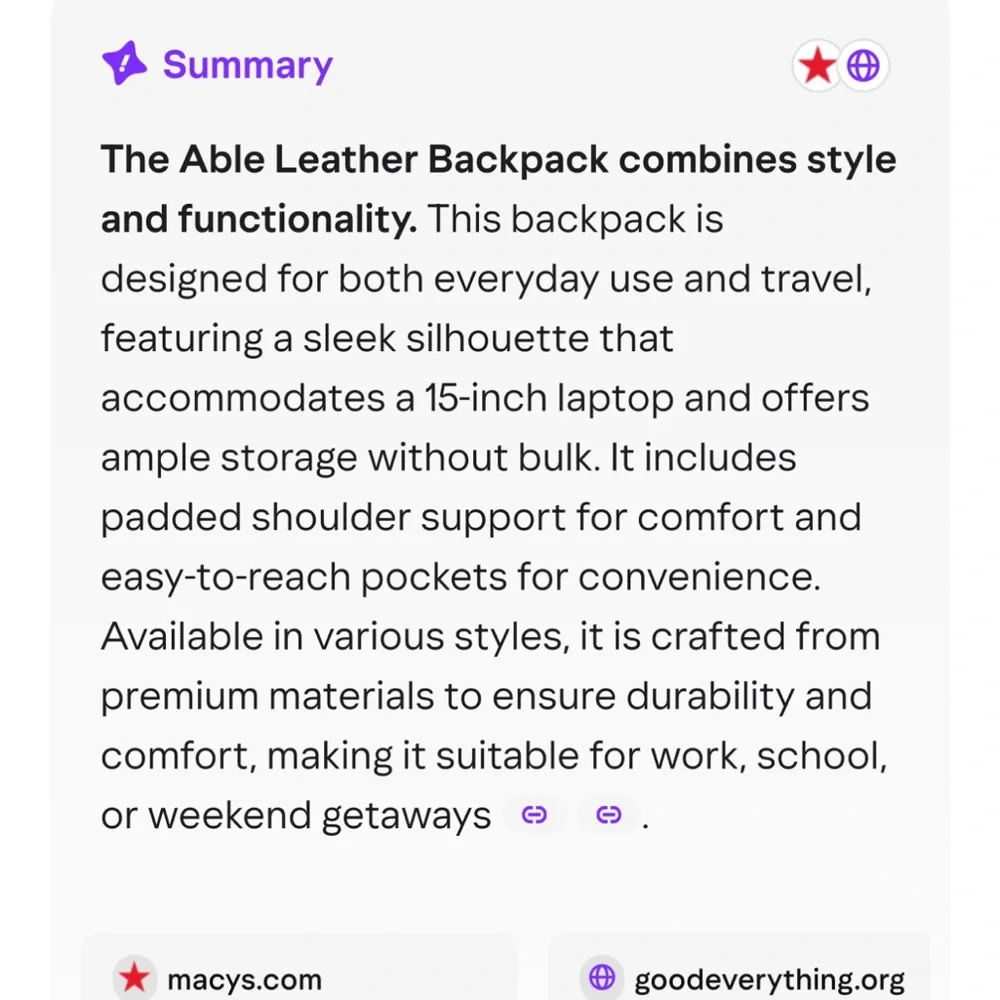 Able Tan Leather Backpack - Picture 4 of 9